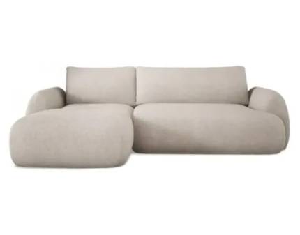 Coltar extensibil MONDI S cu lada pentru depozitare, personalizabil 273x183cm