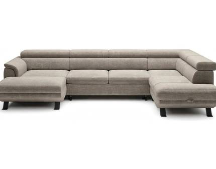 Coltar extensibil RAVEN XL cu lada pentru depozitare, tetiere reglabile, personalizabil 334x198x162cm