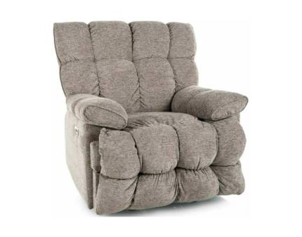 Fotoliu HOMER RAVEN cu recliner electric, functie de balansare, material textil grey 94x100-160xH104cm  