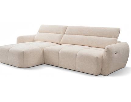 Coltar cu reglaj electric NUTI personalizabil, 294x170cm