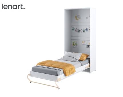 LENART PRO CONCEPT CP-03 pat (90x200cm) rabatabil pe perete 105x46-237x217cm alb alpin/ alb lucios