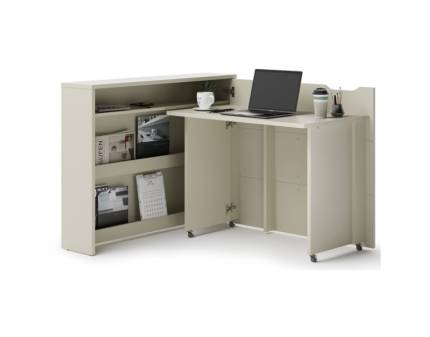 Birou pliabil WORK CONCEPT pe colt dreapta transformabil, casmir 115x93x27cm
