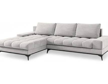 Coltar extensibil FIGARO cu lada pentru depozitare, personalizabil 315x212cm