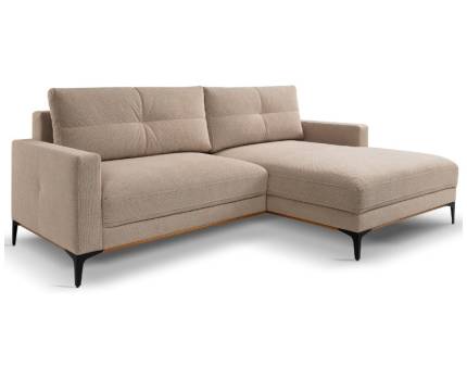 Coltar extensibil BERGAMO cu lada pentru depozitare, personalizabil 238x162cm