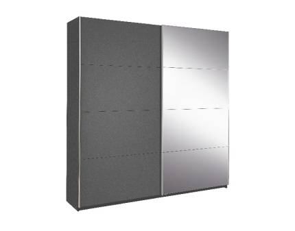 Dulap gri metalic 181x210x62cm MOITA