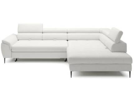 Coltar extensibil EMPOLI L cu lada pentru depozitare, tetiere reglabile, spatar ajustabil, personalizabil 289x218cm