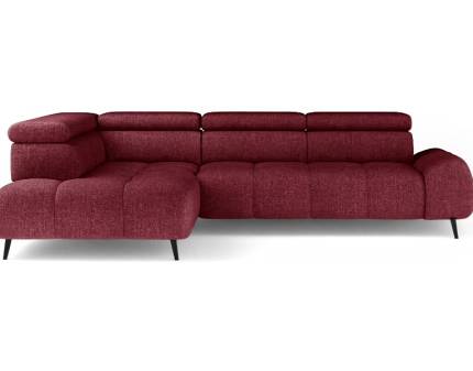 Coltar cu reglaj electric MAVEL L cu tetiere reglabile, personalizabil 271x208cm