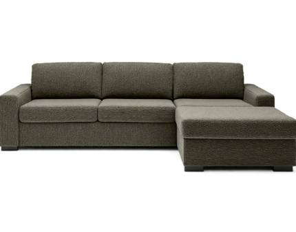Coltar extensibil (160cm) VANILLA cu lada pentru depozitare, personalizabil 303x173cm