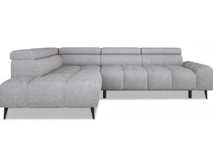 Coltar cu reglaj electric SANTO L cu tetiere reglabile, personalizabil 275x211cm