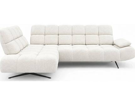 Coltar fix PRADO L cu spatar reglabil, cotiera reglabila, personalizabil 263-275x197-209cm