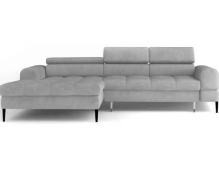 Coltar extensibil VOSS S cu lada pentru depozitare, tetiere reglabile, persoanlizabil 271x177cm