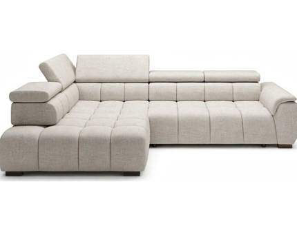 Coltar cu reglaj electric ALVIN L cu tetiere reglabile, personalizabil 297x205cm