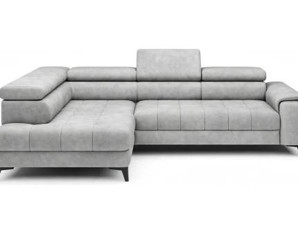 Coltar cu reglaj electric CHIVAS W cu tetiere reglabile, personalizabil 278x197cm