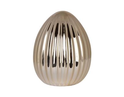 Ou ceramic auriu mare 16.5x16.5x23cm
