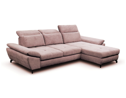 Coltar extensibil PAOLO reversibil, cu lada pentru depozitare, tetiere reglabile, spatar ajustabil, personalizabil 292x201cm