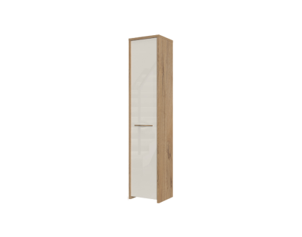 Dulap hol cu 1 usa GALA 41x192x36cm bej lucios/ nuc Pacific